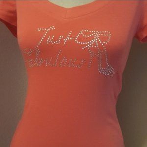 Women Bling Fabulous Rhinestones Diva Shirt